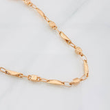 Rustic Barrel Chain 12.75g / 24 in / 4.4mm Rose Gold 18K