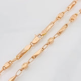 Rustic Barrel Chain 12.75g / 24 in / 4.4mm Rose Gold 18K