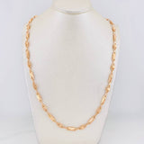 Rustic Barrel Chain 12.75g / 24 in / 4.4mm Rose Gold 18K