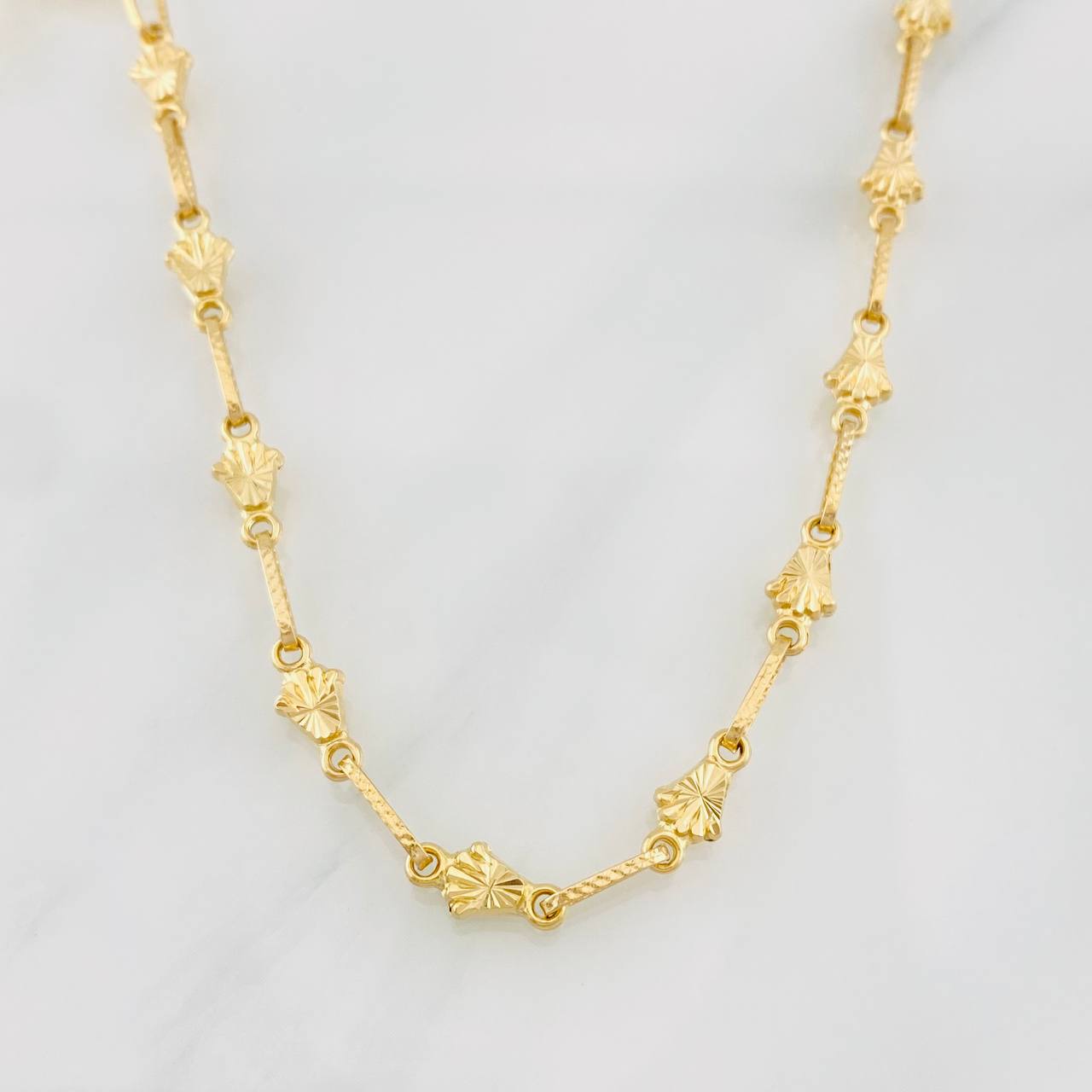 Rustic Crown Chain 9.3g / 24 in / 4.95mm Yellow Gold 18K