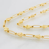Rustic Crown Chain 9.3g / 24 in / 4.95mm Yellow Gold 18K