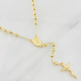 Rosario Virgen Milagrosa 10.4g / 24 in / 4mm Oro Amarillo 18K