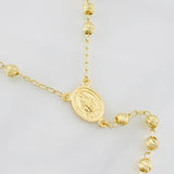 Rosario Virgen Milagrosa 10.4g / 24 in / 4mm Oro Amarillo 18K