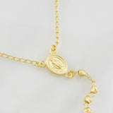 Rosario Virgen Milagrosa 6.5g / 22 in / 3mm Oro Amarillo 18K