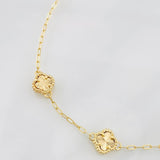 Modular Bracelet Clover Drawer 3.6g / 7 1/4 in - 6 3/4 in / 1.53mm 18K Yellow Gold