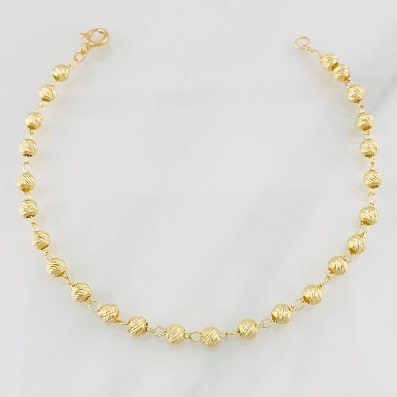 Military Bracelet 3.25g / 7 3/4 in / 4mm 18K Yellow Gold