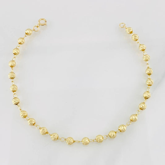 Pulso Militar 3.15g / 7 3/4 in / 4mm Oro Amarillo 18K