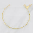 Bracelet Denario Miraculous Virgin 2.3g / 8 in / 3mm 18K Yellow Gold