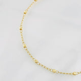 Bracelet Denario Miraculous Virgin 2.3g / 8 in / 3mm 18K Yellow Gold