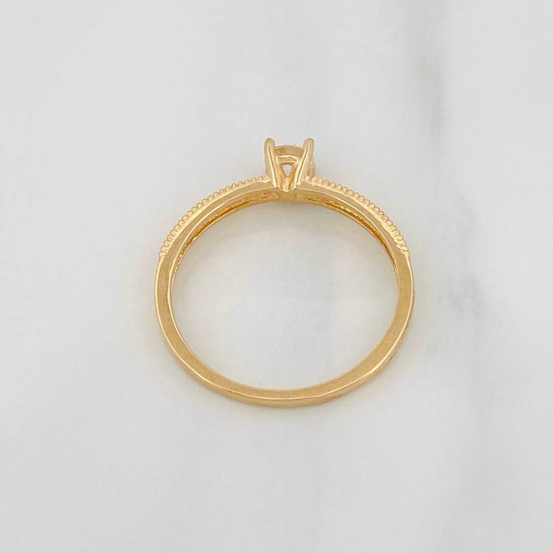 Solitaire Churumbela Ring 1.85g / T7 Yellow Gold 18K