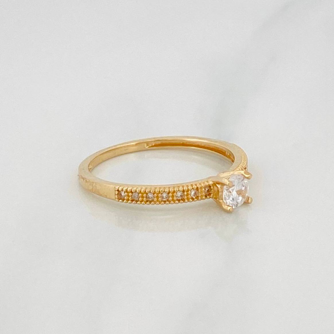 Solitaire Churumbela Ring 1.85g / T7 Yellow Gold 18K