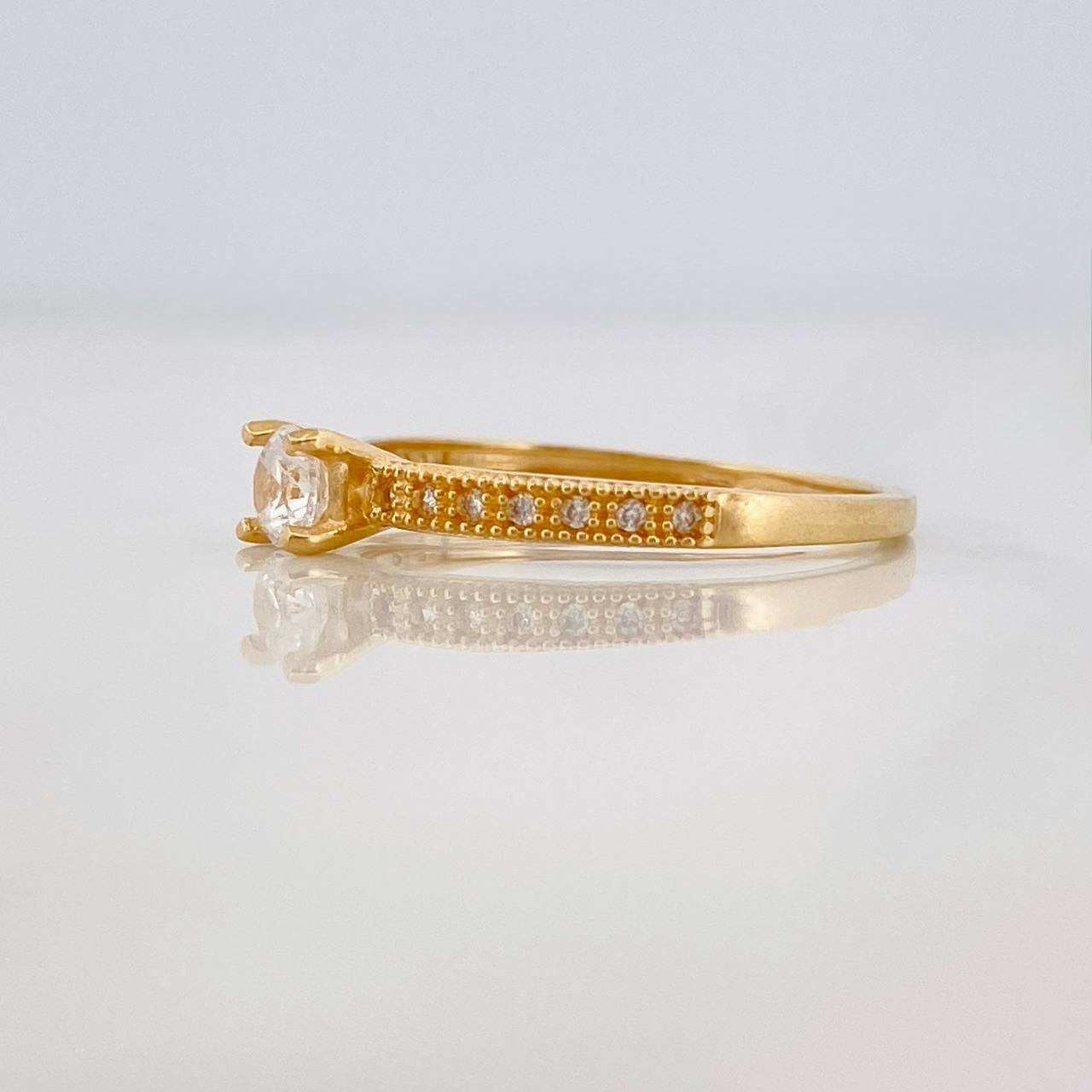 Solitaire Churumbela Ring 1.85g / T7 Yellow Gold 18K