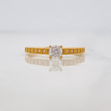 Solitaire Churumbela Ring 1.85g / T7 Yellow Gold 18K
