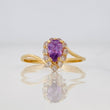 Anillo Halo Gota 1.55g / T6 Oro Amarillo 18K