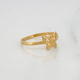 Anillo Mariposa 1.35g / T6 1/4 Oro Amarillo 18K