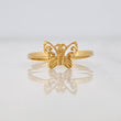 Anillo Mariposa 1.35g / T6 1/4 Oro Amarillo 18K