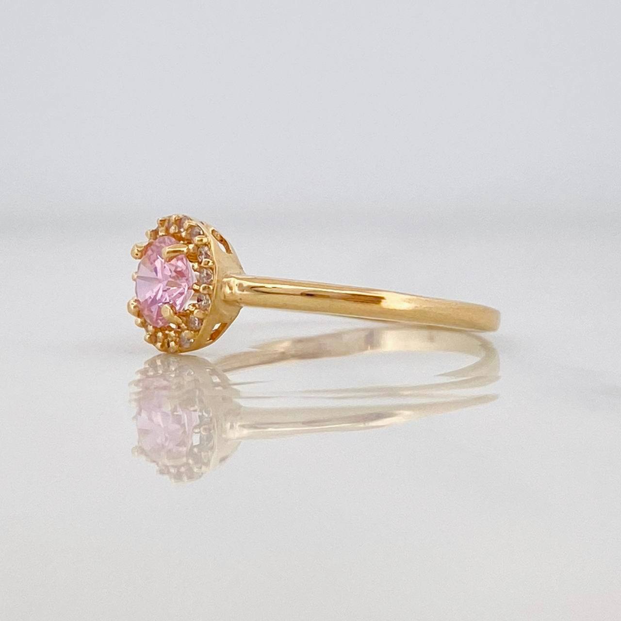 Anillo Halo 1.65g / T6 3/4 Oro Amarillo 18K