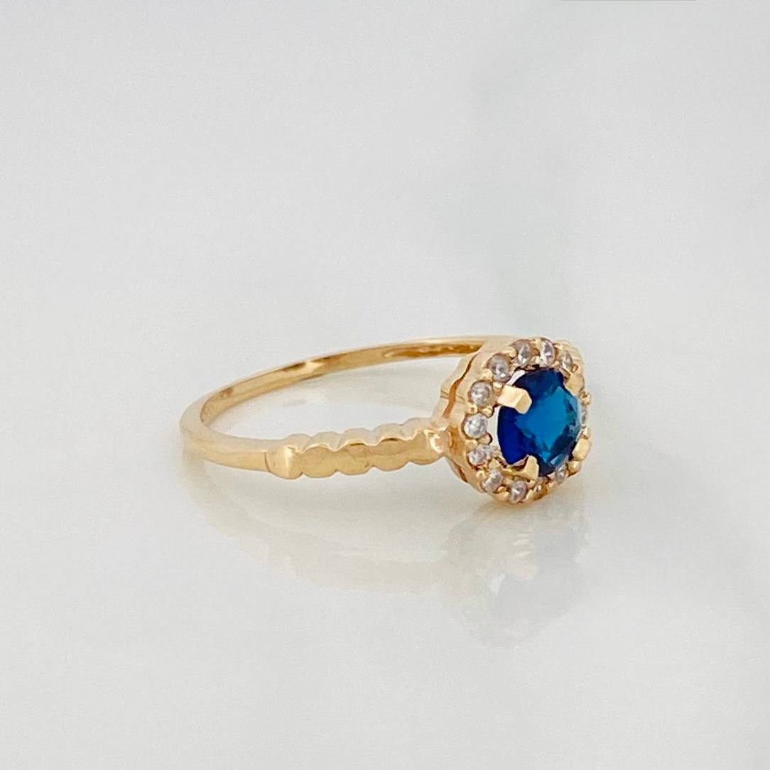 Anillo Halo 2g / T6 3/4 Oro Amarillo 18K