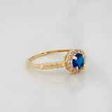 Anillo Halo 2g / T6 3/4 Oro Amarillo 18K
