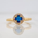 Anillo Halo 2g / T6 3/4 Oro Amarillo 18K