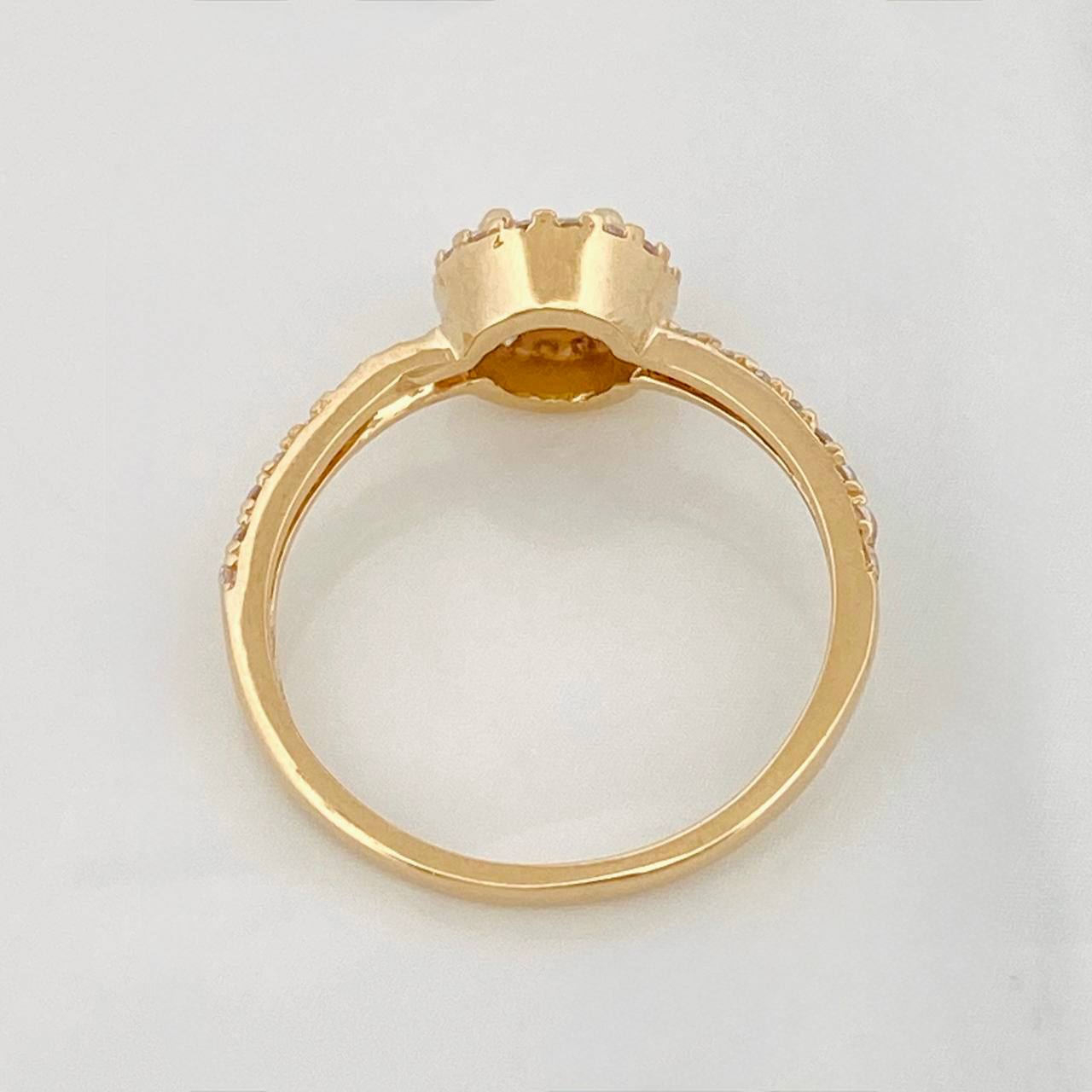 Halo Ring 2.05g / T6 1/2 Yellow Gold 18K