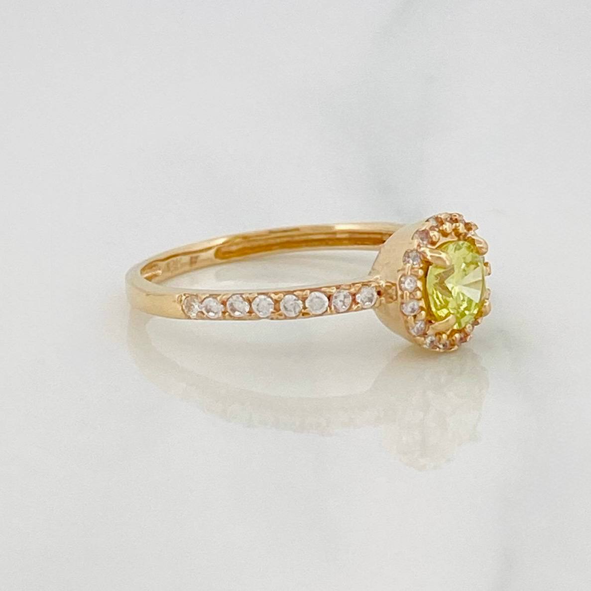 Halo Ring 2.05g / T6 1/2 Yellow Gold 18K