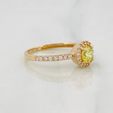 Halo Ring 2.05g / T6 1/2 Yellow Gold 18K