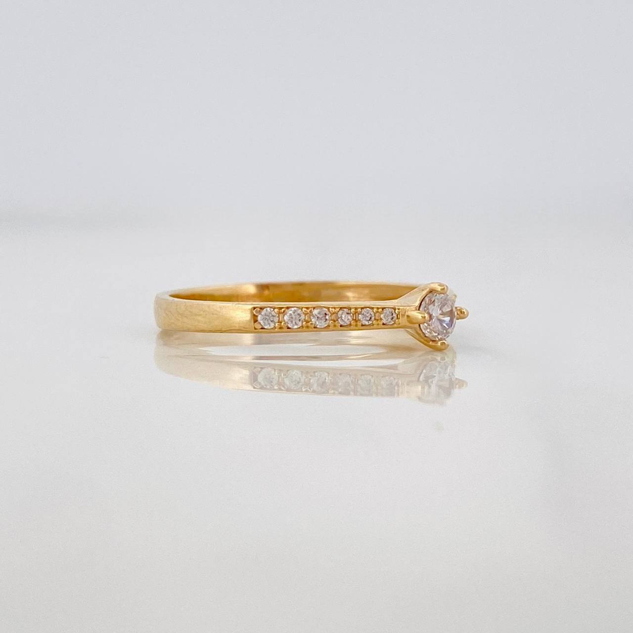 Solitaire Ring Churumbela 1.75g / T7 Yellow Gold 18K