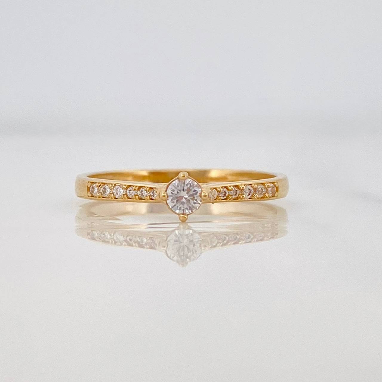 Solitaire Ring Churumbela 1.75g / T7 Yellow Gold 18K