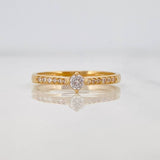 Solitaire Ring Churumbela 1.75g / T7 Yellow Gold 18K