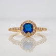 Anillo Halo Circular 2.25g / T6 Oro Amarillo 18K
