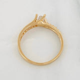 Solitaire Churumbela Ring 1.95g / T6 1/2 Yellow Gold 18K