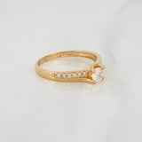 Solitaire Churumbela Ring 1.95g / T6 1/2 Yellow Gold 18K