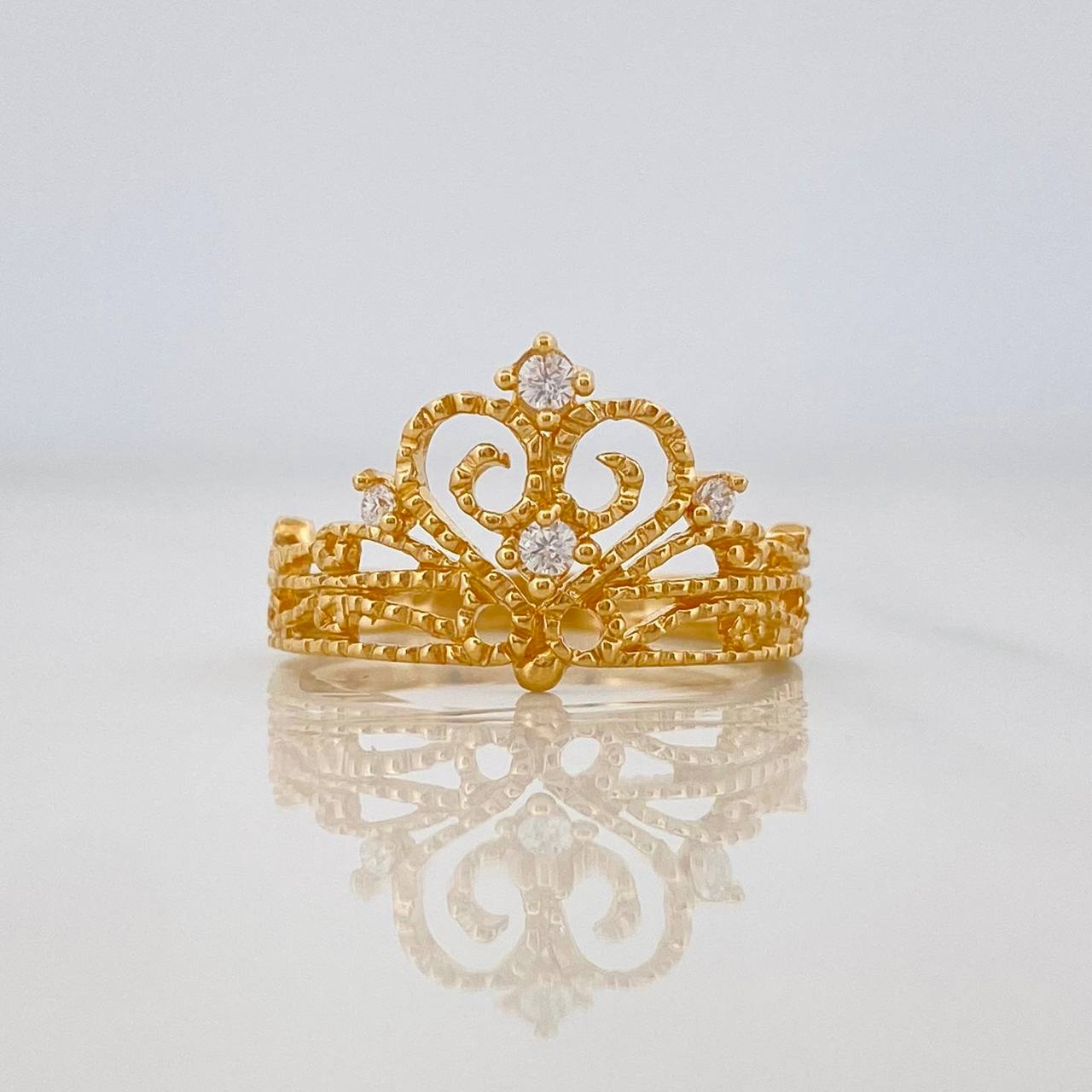 Anillo Corona 2.5g / T7 Oro Amarillo 18K