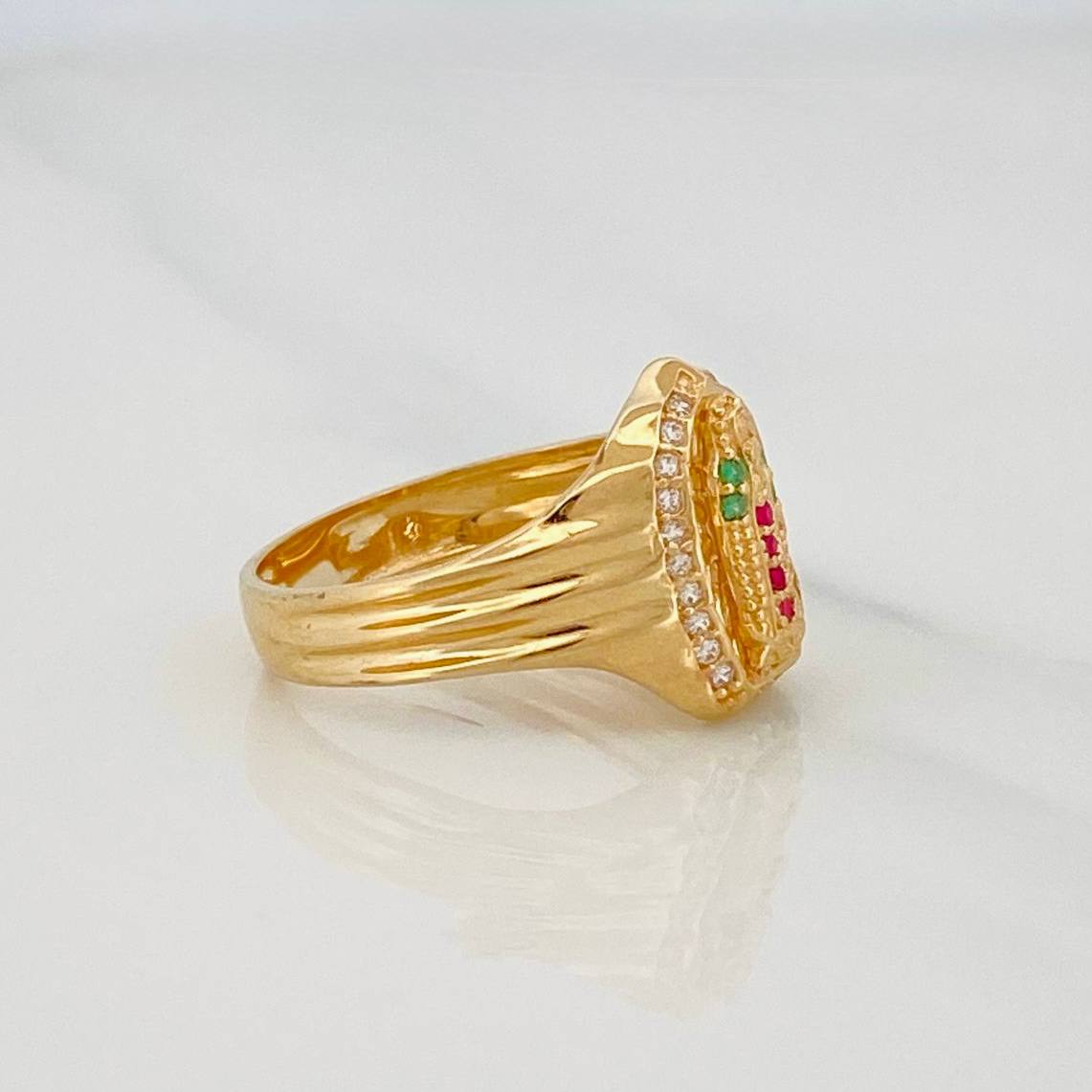 Anillo Virgen de Guadalupe 3.65g / T6 1/2 Oro Amarillo 18K