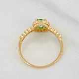 Anillo Halo Circulo 1.9g / T6 1/2 Oro Amarillo 18K