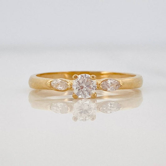 Anillo Solitario 1.7g / T6 3/4 Oro Amarillo 18K