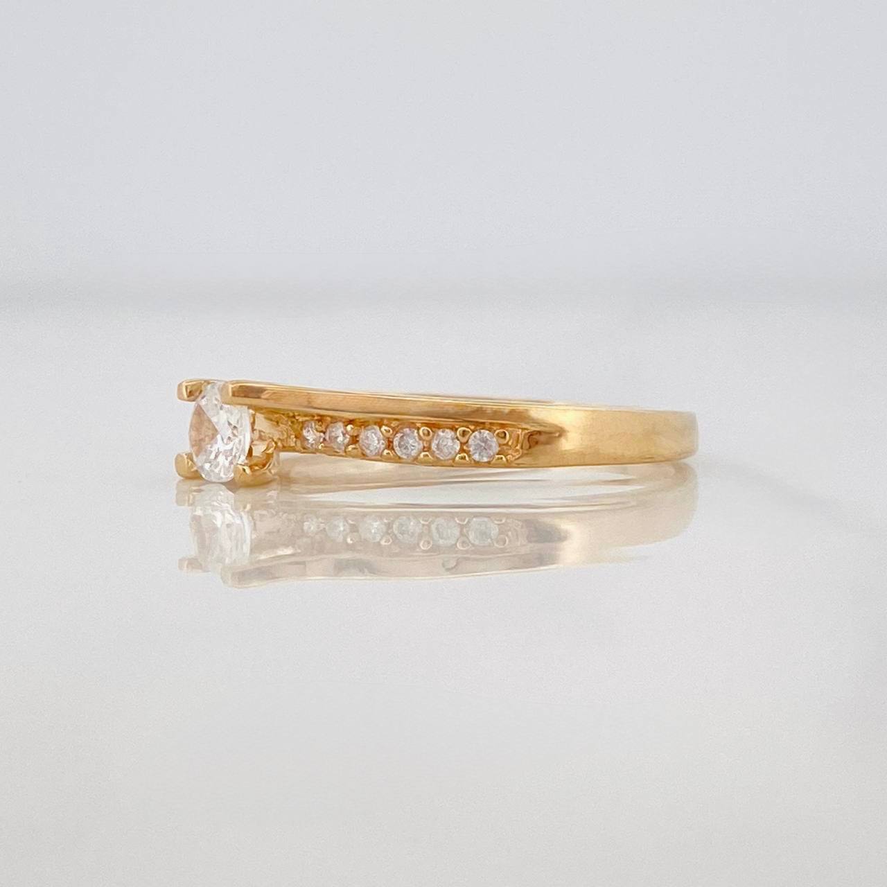 Solitaire Churumbela Ring 1.95g / T6 1/2 Yellow Gold 18K
