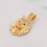 Pendant Lion Crown 3.6g / 1 in Two-Tone Yellow White Gold 18K