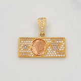 Dije One Dolar 3.8g / 3/4 in Tres Oros 18K
