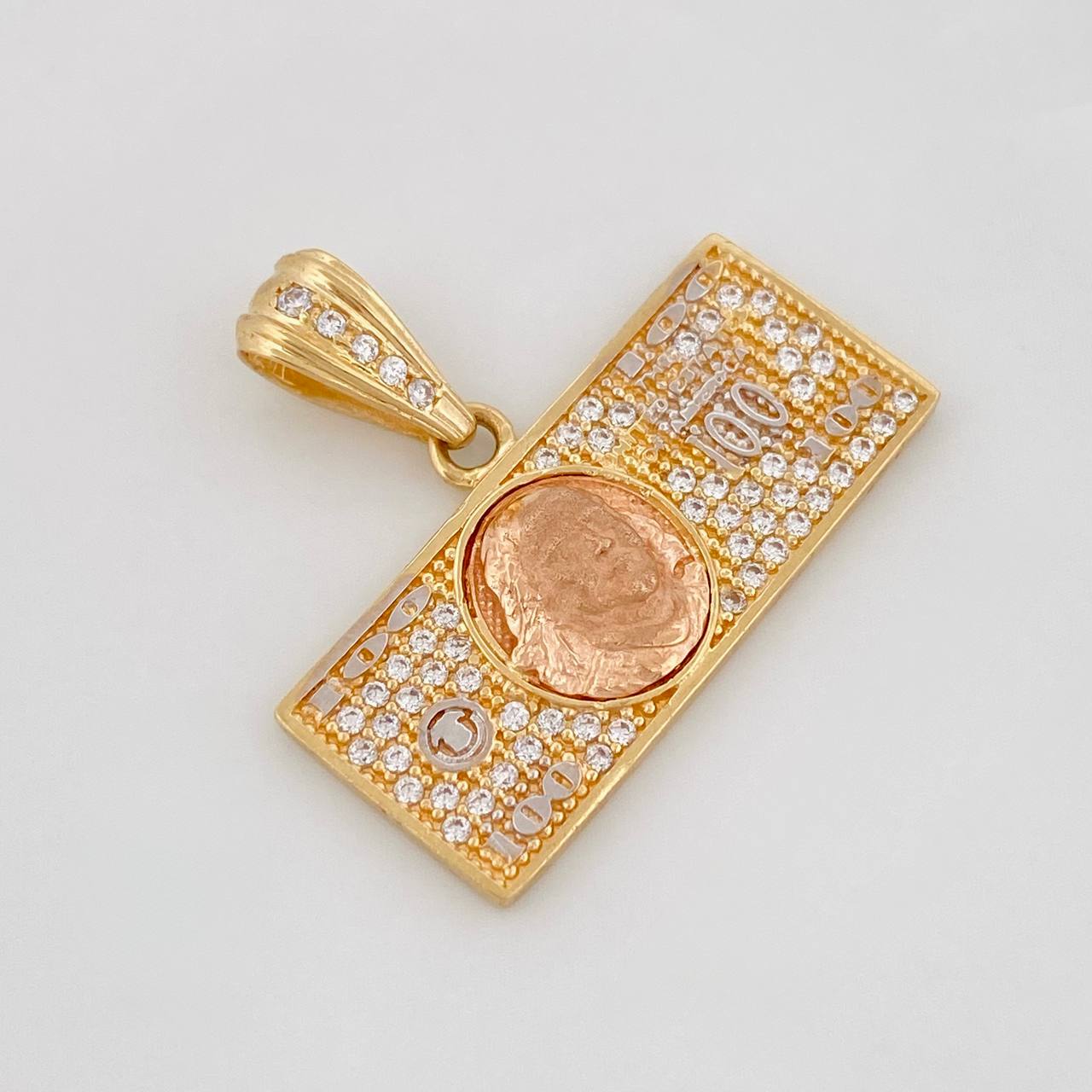Dije One Dolar 3.8g / 3/4 in Tres Oros 18K