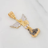 Pendant Saint Michael Archangel 6.4g / 2 in Three Golds 18K