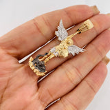 Pendant Saint Michael Archangel 6.4g / 2 in Three Golds 18K