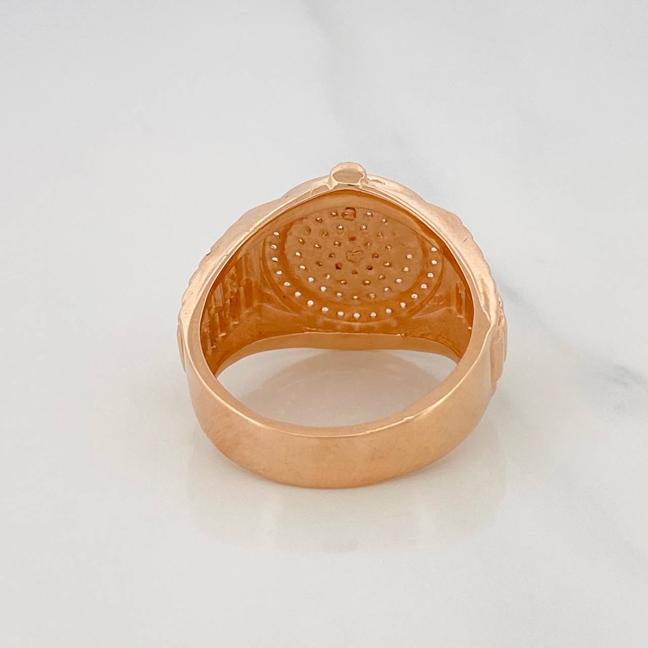 Anillo Corona 11.3g / T10 3/4 Oro Rosa 18K