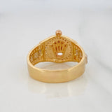 Anillo Corona 7.05g / T10 3/4 Tres Oros 18K