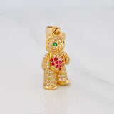 Dije Oso Articulado 4.6g / 1 in Oro Amarillo 18K