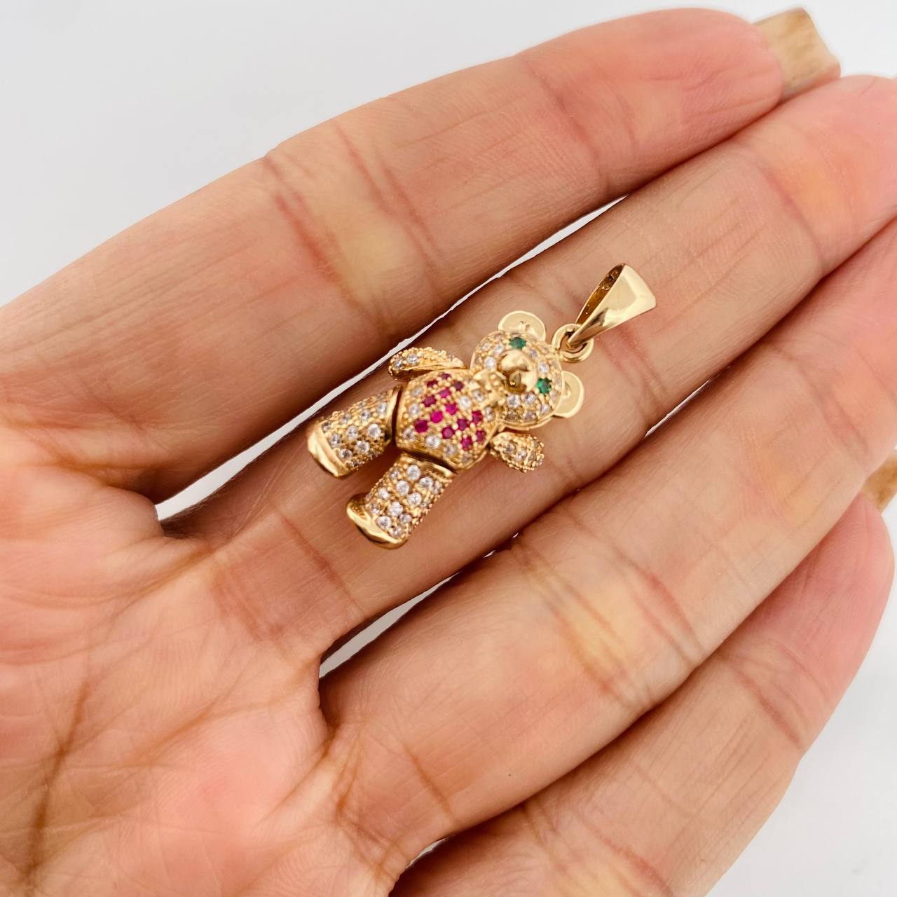 Dije Oso Articulado 4.6g / 1 in Oro Amarillo 18K