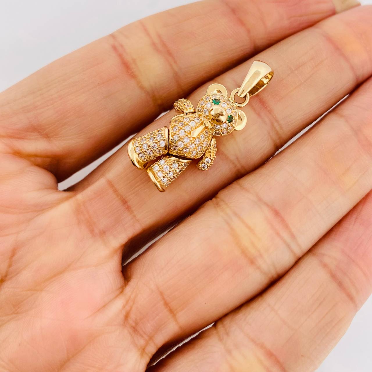 Dije Oso Articulado 4.6g / 1 1/4 in Oro Amarillo 18K