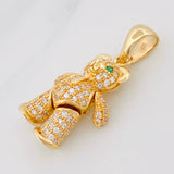 Dije Oso Articulado 4.6g / 1 1/4 in Oro Amarillo 18K