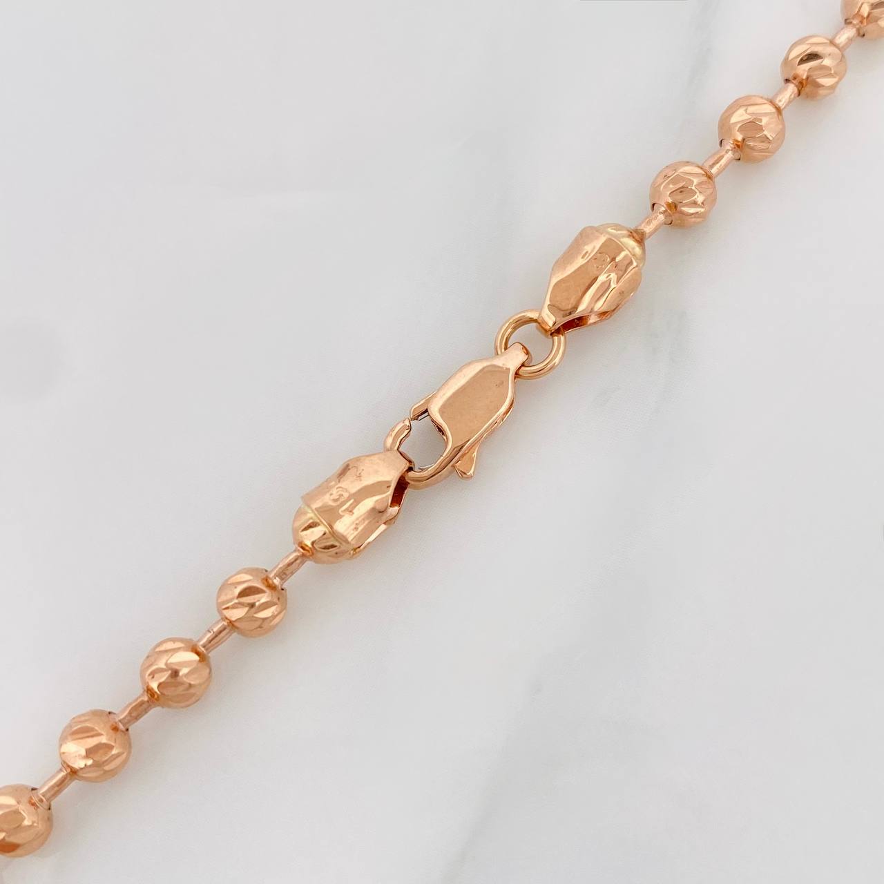 Cadena Militar 18.3g / 20 in / 4mm Oro Rosa 18K